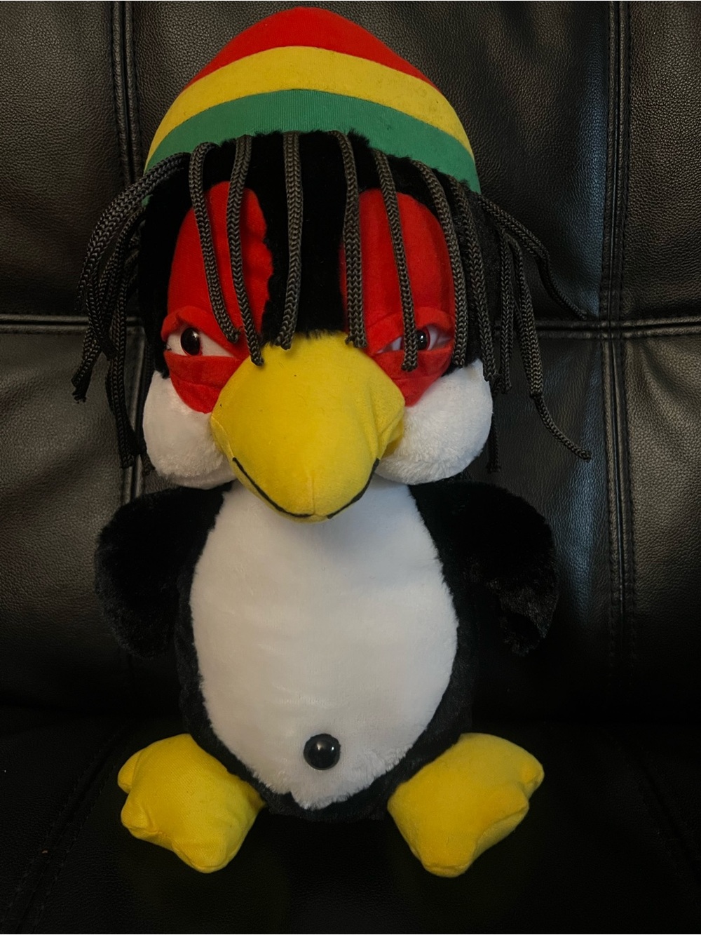 Classic Toy Company Reggae Rasta 420 Giant Stuffed Plush Penguin 16” Tall